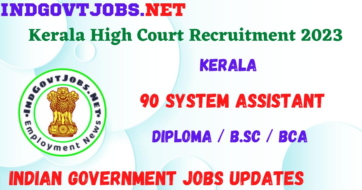 Diploma Kerala Govt Jobs