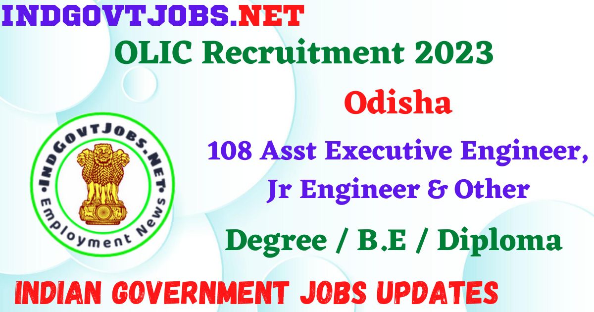 Odisha Engineering Government Jobs Archives - Indian Government Jobs